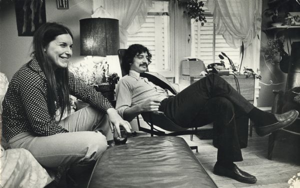 1973 - Mayor Paul Soglin and wife Diane Thayer-Soglin